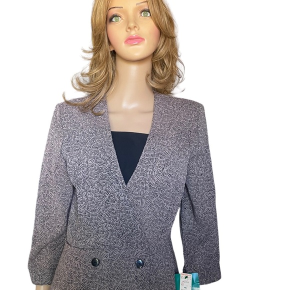 New Blake Elizabeth Dresses | 1980s/1990s
 Dress Shoulder pads brown size 8P - Picture 4 of 15